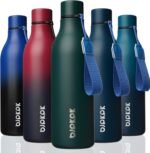 BJPKPK Insulated Water Bottles, 25 oz Stainless Steel Metal Water Bottle with Strap, BPA Free Leak Proof Jugs, Mugs, Flasks, Reusable Thermal Flasks for Sports & Travel, Army Green - Image 2