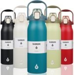 BJPKPK Insulated Water Bottles with Straw, 57 oz Sports Water Bottle with One-handed Opening Lid, BPA Free Leakproof Easy Carry Jugs, Flasks for Gym Sports Outdoors, Light Blue - Image 2