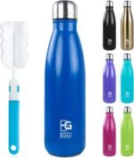 BOGI 17oz Insulated Water Bottle Double Wall Vacuum Stainless Steel Water Bottles, Leak Proof Metal Sports Water Bottle Keeps Drink Hot and Cold - Perfect for Outdoor Sports Camping Biking (Dblue) - Image 2