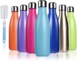 BOGI 17oz Insulated Water Bottle Double Wall Vacuum Stainless Steel Water Bottles, Leak Proof Metal Sports Water Bottle Keeps Drink Hot and Cold - Perfect for Outdoor Sports Camping Biking (Green) - Image 2