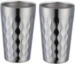 BOOTLION 10oz Stainless Steel Cup Set, 2Pcs Double Wall Metal Cup，Vacuum Stackable Insulated Portable Drinking Tumblers Unbreakable Glasses，for Home Outdoor Restaurant(Silver) - Image 2