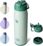 BOTTLE BOTTLE 24oz Insulated Water Bottle Stainless Steel Sport Water Bottle with Straw and Adjustable Lid Daily Pill Organizer - Image 2