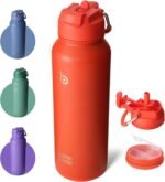 BOTTLE BOTTLE 40 oz sports water bottle stainless steel insulated water bottle with straw and pills holder - Image 2