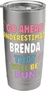 BRENDA Personalized Women's Gift Custom BRENDA Stainless Steel Insulated Tumbler - Image 2
