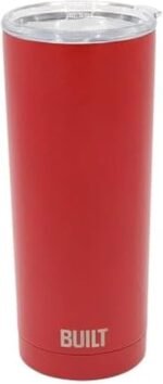 BUILT 20oz Water Tumbler - Stainless Steel Vacuum Insulated Tumbler with Lid, Double Wall Travel Tumbler - Durable, Reusable & Sustainable Steel Cup To Go Travel Coffee Mug (Red) - Image 2