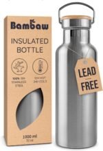 Bambaw 32 oz Water Bottle | Insulated Water Bottles | Water Bottle Stainless Steel | Insulated Travel Water Bottle | Insulated Water Bottle | Stainless Steel Water Bottles | 1 Liter Water Bottles - Image 2