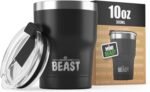 Beast 10 oz Tumbler Stainless Steel Vacuum Insulated Coffee Ice Cup Double Wall Travel Flask (Matte Black) - Image 2