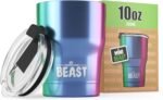 Beast 10 oz Tumbler Stainless Steel Vacuum Insulated Coffee Ice Cup Double Wall Travel Flask (Rainbow) - Image 2