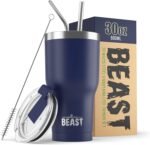Beast 30 oz Tumbler Stainless Steel Vacuum Insulated Coffee Ice Cup Double Wall Travel Flask (Royal Blue) - Image 2