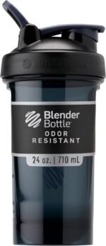 BlenderBottle Shaker Bottle Pro Series Perfect for Protein Shakes and Pre Workout, 24-Ounce, Black - Image 2