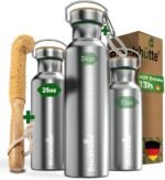 Blockhütte Vacuum Insulated Stainless Steel Water Bottle I 25 oz I Wide Mouth Metal Bottle for hot and cold drinks I BPA-Free I for Travel, School I Kids, Adults, Water Canteen, Sports, flask - Image 2