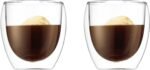 Bodum 8oz Pavina Double Wall Glasses, High Heat Borosilicate Glass, Set of 2, Clear - Image 2