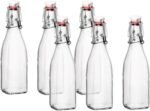 Bormioli Rocco 8.5oz Swing Bottle (Set of 6) - Reusable Glass Bottles with Airtight Leakproof Swing Tops, BPA-Free Bottle, Great for Homemade Syrups, Dressings, Infused Oils, Fresh Juices - Image 2