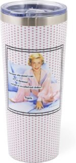 Boston International Anne Taintor Stainless Steel Travel Tumbler with Lid, 22-Ounces, Real Clothes - Image 2