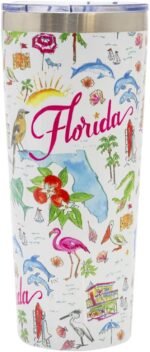 Boston International Rosanne Beck State Collection Stainless Steel Travel Tumbler with Lid, 22-Ounces, Florida - Image 2