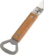 Bottle Opener Can Punch Opener - Dual-sided Manual Stainless Steel Can Opener With Riveted Wood Handle, Set Of 2 Units - Image 2