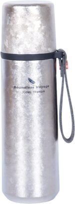 Boundless Voyage Titanium 17 fl oz/510ml Vacuum Water Bottle - Double-Walled, Lightweight, Leak-Proof Sport Bottle for Travel, Outdoor, Office - Image 2