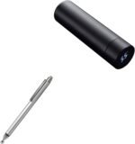 BoxWave Stylus Pen Compatible with ZMHQLPDZ Smart Water Bottle (Insulated Bottles) - DualTip Capacitive Stylus, Fiber Tip Disc Tip Capacitive Stylus Pen - Metallic Silver - Image 2