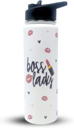 Brooke & Jess Designs Boss Lady Tumbler - Best Boss Gifts for Women - Great Travel Water Bottle Gifts for Bosses, Coworkers, Mom, Christmas, Birthday - Image 2