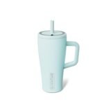 BrüMate Era 20 oz Tumbler with Handle and Straw | 100% Leakproof Insulated Tumbler with Lid and Straw | Made of Stainless Steel | Cup Holder Friendly Base | 20oz (Blue Agave) - Image 2