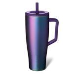 BrüMate Era 40 oz Tumbler with Handle and Straw | 100% Leakproof Insulated Water Bottle Tumbler with Lid and Flexible SoftSip Straw | Made of Stainless Steel | Cup Holder Friendly | 40oz (Dark Aura) - Image 2