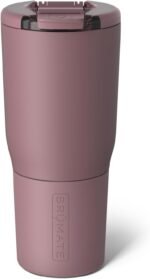 BrüMate Nav 25oz 100% Leak Proof Insulated Travel Tumbler with Magnetic BevLock™ Lid - Double Wall Cup-Holder Friendly Stainless Steel Mug (Rose Taupe) - Image 2