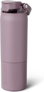 BrüMate Rise 25oz Water Bottle With 100% Leakproof Covered Silicone Straw | Insulated Stainless Steel Water Bottle With Removable Straw | Fast Flow | Soft Sip Silicone Spout | BPA-Free (Lilac Dusk) - Image 2