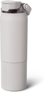 BrüMate Rise 25oz Water Bottle with Covered Silicone Straw | 100% Leakproof Insulated Water Bottle | Cup Holder Friendly Base | 25oz (Dune) - Image 2