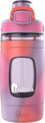 Bubba Kids Flo Silicone Sleeve and Wide Mouth 16oz. Water Bottle Medium Multi Frost (Tie Dye) - Image 2