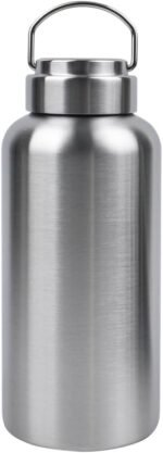 CDJ 42oz Uninsulated Single Wall Stainless Steel Water Bottle, Reusable Metal Water Bottle for Sports, Leakproof and Durable, Perfect for Hiking, Gym, Picnics, and Outdoor Activities - Image 2