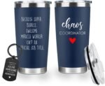 CHICKOR Chaos Coordinator Tumbler 20oz - Funny Gifts for Women, Stainless Steel Insulated Cup with Lid & Straw, Travel Mug for Work, Boss, Coworker, Mom, Strong Women Gifts - Image 2
