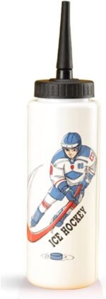 CLA JLT Squeeze Water Bottles 34 oz Hockey Lacrosse Football Boxing W/Sport Helmet w/Long Straw Cycling Gym - Image 2