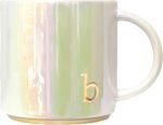 COLLECTIVE HOME - Ceramic Coffee Mug, Iridescent Finish Cups, Personalized Lowercase Embossed Lettering, Lustrous Multicolored Finish, Ideal for Unique Gifts (b) - Image 2