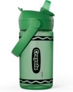 CamelBak Crayola Flip Straw Kids Tritan Renew Water Bottle Green, 14oz - Image 2