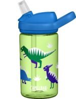 CamelBak Eddy+ Kids Bite Valve Straw Tritan Renew Water Bottle Green, 14oz - Image 2