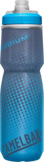 CamelBak Podium Chill Bike Insulated Squeeze Water Bottle Blue Dot, 24oz - Image 2