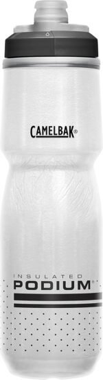 CamelBak Podium Chill Bike Insulated Squeeze Water Bottle White/Black, 24oz - Image 2