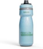 CamelBak Podium Chill Insulated 21oz Bike Water Bottle - Easy Squeeze Bottle - Fits Most Bike Cages, Crystal Blue - Image 2