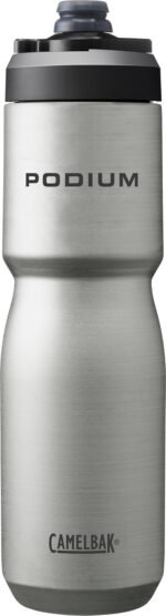 CamelBak Podium Steel Insulated Stainless Steel Bike Water Bottle Stainless, 22oz - Image 2