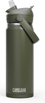 CamelBak Thrive Flip Straw Insulated Stainless Steel Water Bottle Moss, 20oz - Image 2