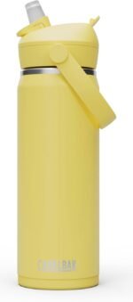 CamelBak Thrive Flip Straw Insulated Stainless Steel Water Bottle Yellow Bloom, 20oz - Image 2