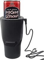 Car Cup Holder 2-in-1 Coffee Warmer Drink Cooler Smart Car Tumbler Holder Gift for Car Lover(Matt Black) - Image 2