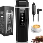 Car Electric Kettle,Electric Heated Travel Mug,400ml Portable Water Boiler Heated Mug,40-100℃ Temperature Adjustable,Car Coffee Warmer Car Heating Cup - Image 2