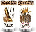 Celebrate in Style 11th Birthday Personalized Name Vacuum Insulated Stainless Steel Tumbler 20oz Perfect Gift Customized Name Tumbler Personalized With Lid Engraved 20oz with Lid - Image 2