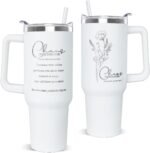 Chaos Coordinator Tumbler with Handle and Straw Chaos Boss Cup Coffee Travel Mug Thanks Gifts for Boss Women Coworker Manager Mom Dad Workers-40 oz Laser Engraved - Image 2