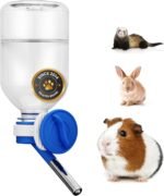 Choco Nose No-Drip Water Bottle Feeder for Guinea Pigs, Hamsters, Bunnies, Ferrets, & Small Pets, 10.2 fl.oz, 300ml - Easy to Install in Cages/Crates, US Patented Leakproof Nozzle 10mm, Blue (C128) - Image 2