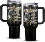 Christian Gifts for Men, 40 oz God Says I Am Lion Tumbler with Handle, Inspirational Religious Birthday Gifts, Lion Christian Gift for Spiritual Catholic Faith Jesus Bible God Prayer Cup - Image 2