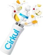 Cirkul 22oz. White Grip Stainless Steel Water Bottle & Sport Lid, Durable, Insulated, Protective Grip, Leakproof & Heavy Duty with Flavor Cartridge Included (FitSip Island Punch) - Image 2