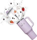 Cirkul 40oz. Lilac Stainless Steel Tumbler with Handle, All-Day StrawSip™, Double-Wall Insulated - Image 2