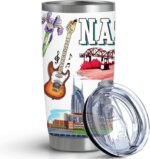 City Tumbler for City Lover,20oz Double Wall Vacuum Insulated Stainless Steel Coffee Cups (Nashville) - Image 2